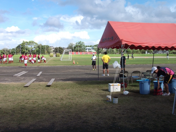 鹿実サッカー合宿中-1