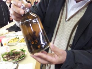 珍品スズメバチの焼酎漬・・・