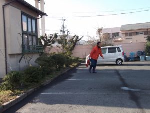消火機による初期消火