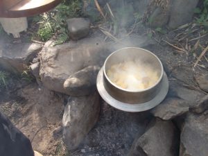 サツマイモ入りご飯出来上がり