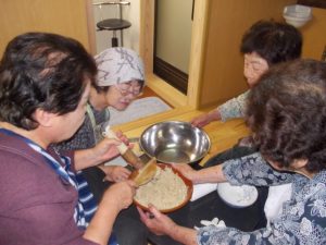 垂水旬の料理（麦飯に冷汁）-1