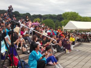 雨の中こんなにたくさんの方々が観て下さいました・