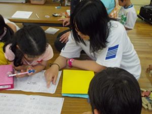 奈良県光明中学校、民泊体験