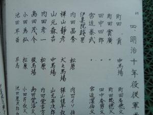 参戦者名簿