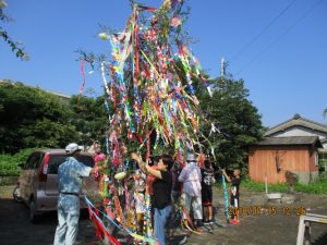 地域づくり２年目の七夕飾り-2